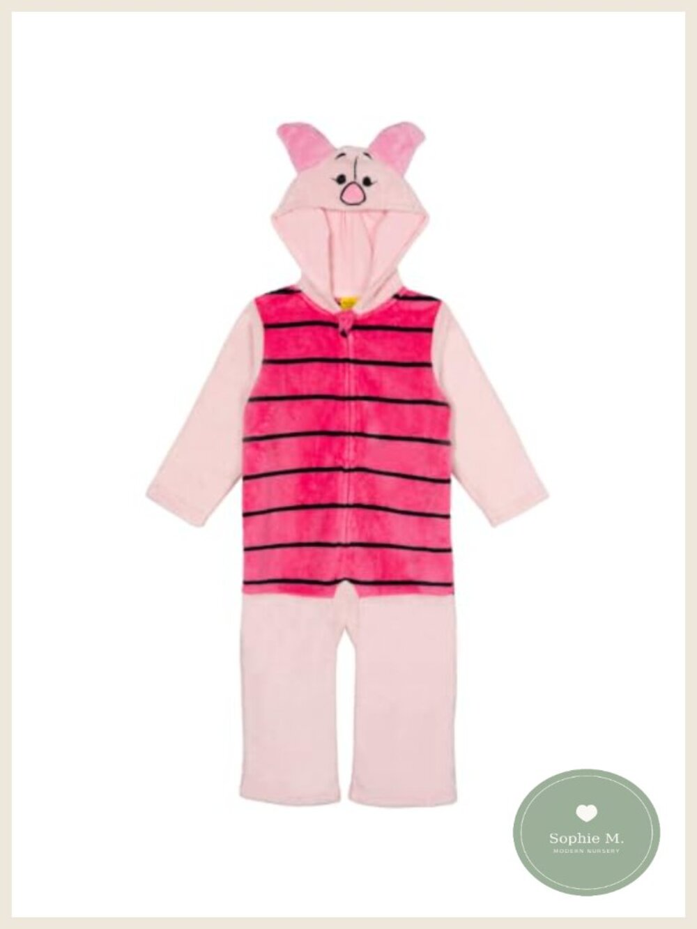 Disney Winnie the Pooh Fleece Hooded Coverall Baby Overalls Costume